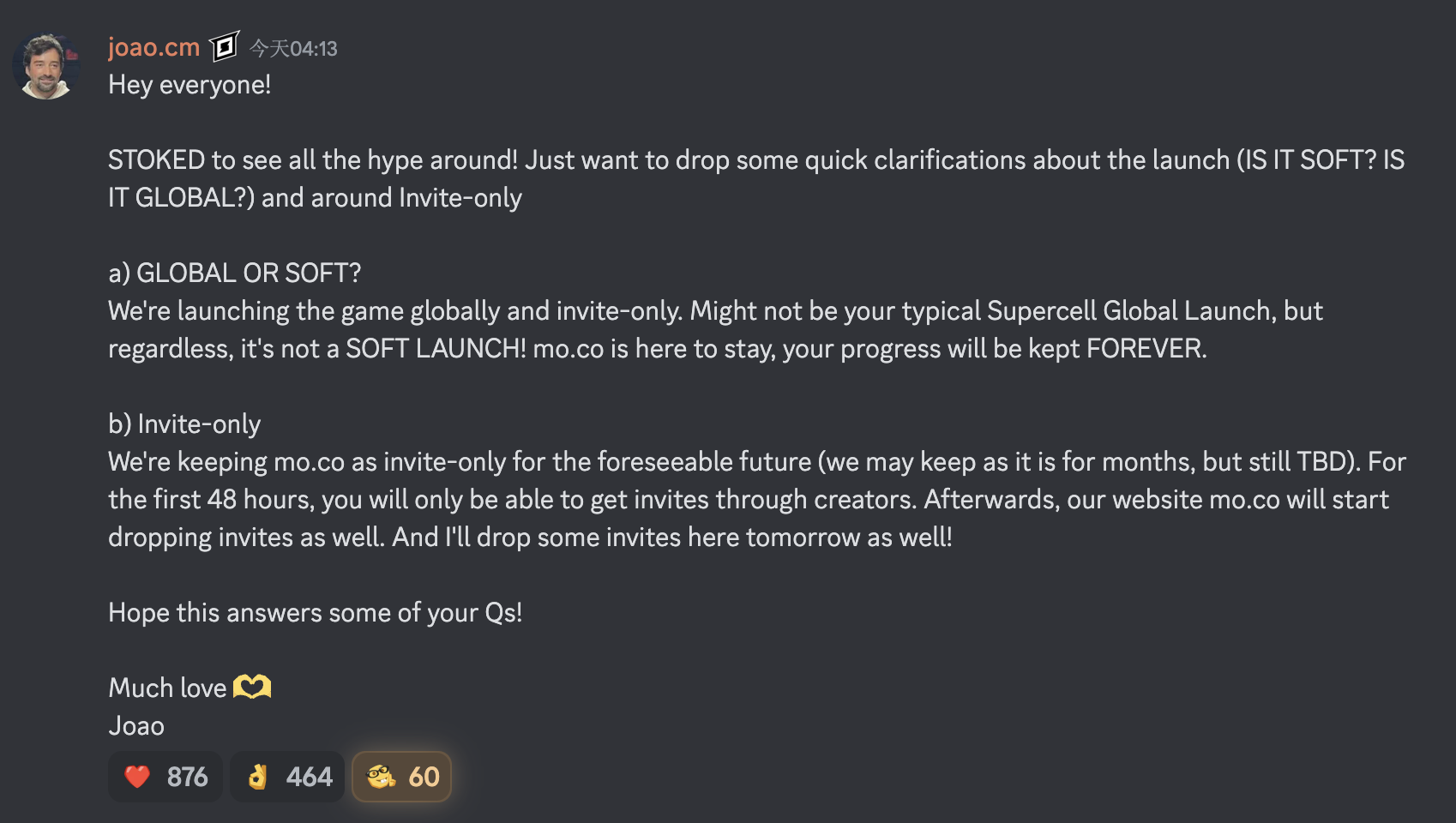 社区经理Reddit发文